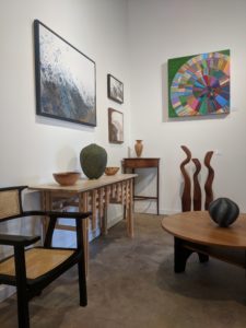 Paintings, furniture, sculptures, and turned bowls
